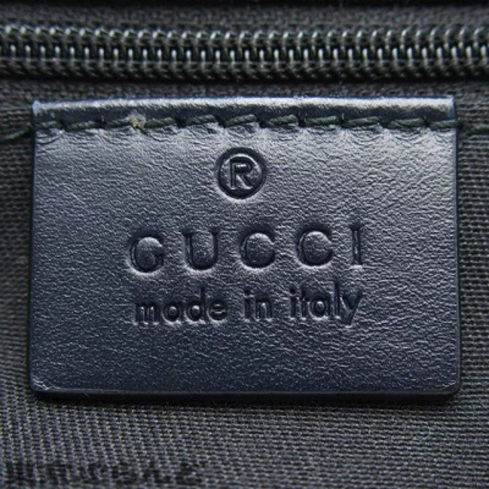 Gucci GG Sherry Shoulder Bag Canvas Navy Blue Red - Picture 6 of 9